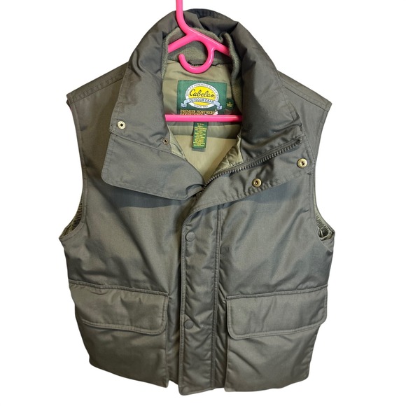 Cabela's Other - VTG Cabelas Vest Mens S Green Premier Northern Goose Down Puffer Outdoor Hunting